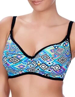 3812 Freya Folklore Sweetheart Bikini Top Multi - 3812 Bikini Top