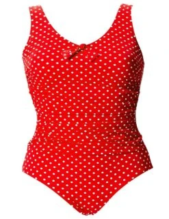 3906 Pour Moi Hot Spots Control Swimsuit - 3906 Red