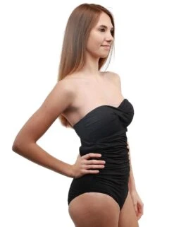 M4414 Moontide Contours Tie Back Twist Swimsuit - M4414TW Black