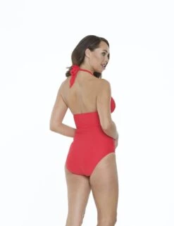22-2347 SeaSpray Just Colour Plain Hourglass Swimsuit - 22-2347 Coral