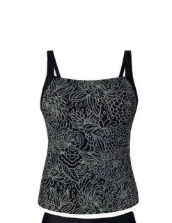 6574 Anita Care Monza Mastectomy Tankini Top - 6574 Deep Black