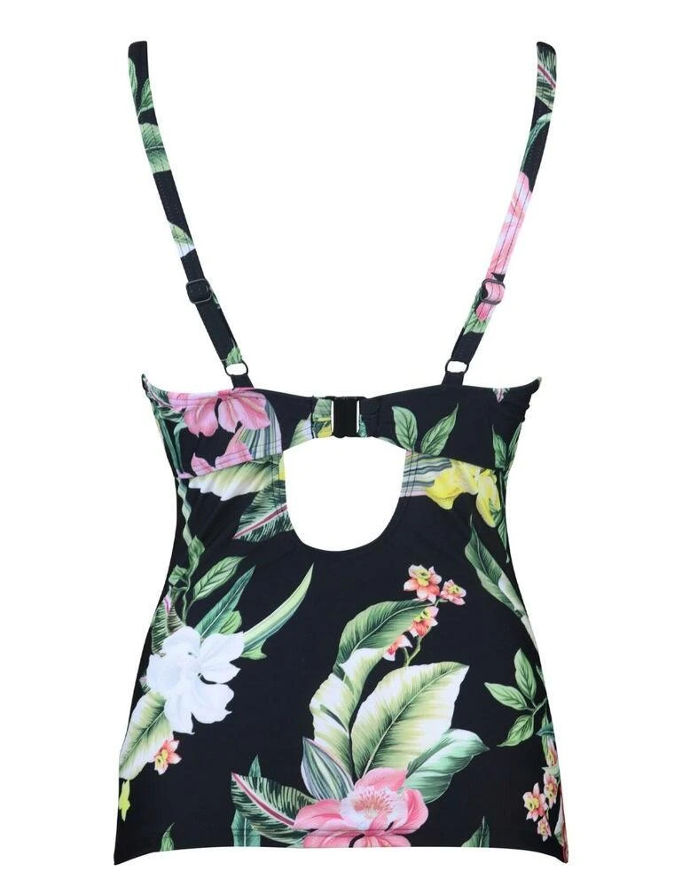 14111 Pour Moi Miami Brights Padded Tankini Top - 14111 Black 3 14111 Pour Moi Miami Brights Padded Tankini Top - 14111 Black - Image 3