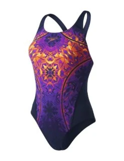 809015C210 Speedo Gemstone Flash Record Breaker Swimsuit - 809015C210 Navy/Purple -FANTASIE Shop 228437 20200520103500
