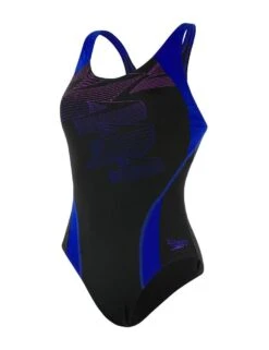 811690C747 Speedo Boom Placement Raceback Swimsuit - 811690C747 Black/Blue -FANTASIE Shop 229023 20200520092200