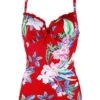 14111 Pour Moi Miami Brights Padded Tankini Top - 14111 Red
