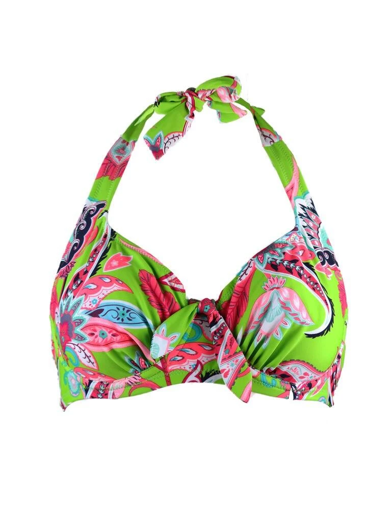 86002 Pour Moi Heatwave Halterneck Bikini Top - 86002 Margarita 2 86002 Pour Moi Heatwave Halterneck Bikini Top - 86002 Margarita - Image 2