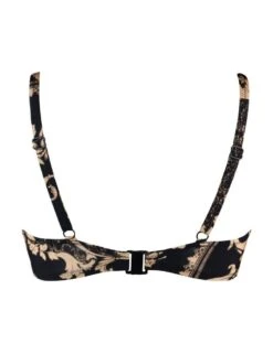 17500 Pour Moi Paradiso Front Tie Bikini Top - 17500 Black/Gold -FANTASIE Shop 241010 20200623114200