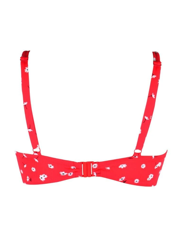 17100 Pour Moi Sunset Beach Underwired Bikini Top - 17100 Red/White 2 17100 Pour Moi Sunset Beach Underwired Bikini Top - 17100 Red/White - Image 2