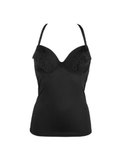 17208 Pour Moi Wanderlust Lightly Underwired Tankini Top - 17208 Black -FANTASIE Shop 243928 20200812185900