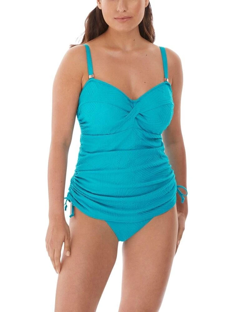 6356 Fantasie Ottawa Twist Front Tankini Top - 6356 Aquamarine 2 6356 Fantasie Ottawa Twist Front Tankini Top - 6356 Aquamarine - Image 2