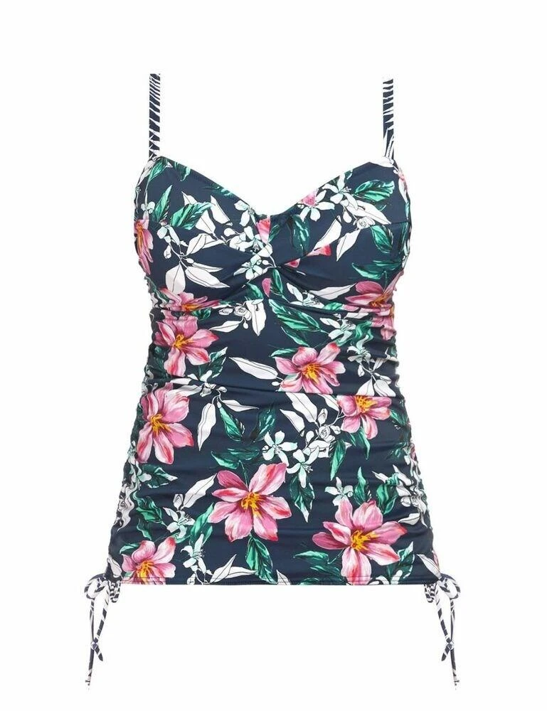 6894 Fantasie Port Maria Twist Front Tankini Top - 6894 Ink 3 6894 Fantasie Port Maria Twist Front Tankini Top - 6894 Ink - Image 3