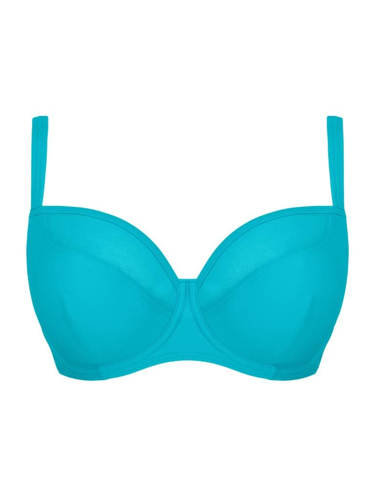 CS001300 Curvy Kate Sheer Class Balcony Bikini Top - CS001300 Turquoise 2 CS001300 Curvy Kate Sheer Class Balcony Bikini Top - CS001300 Turquoise - Image 2