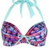 14400 Pour Moi Ocean Bay Padded Halter Bikini Top - 14400 Multi