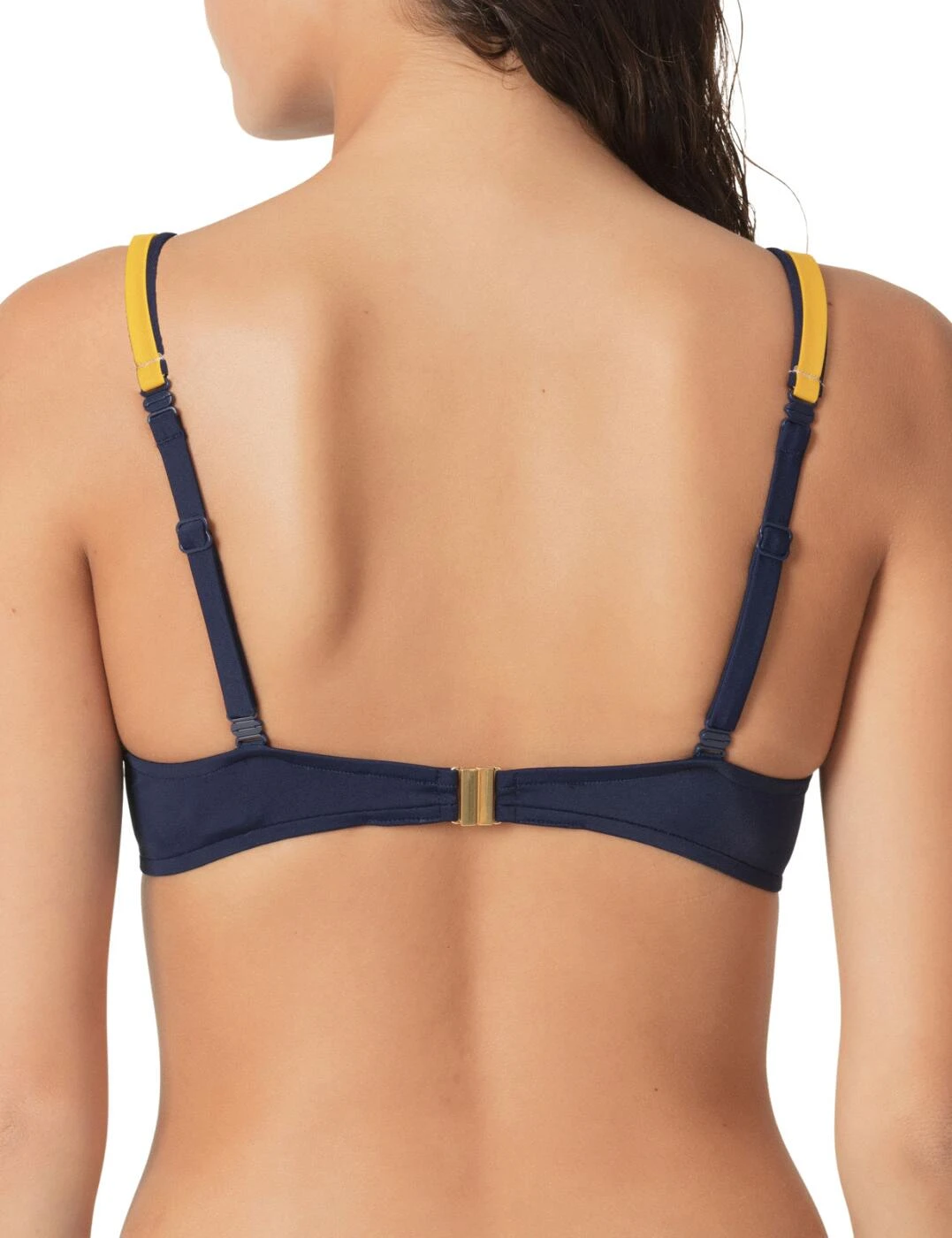 1001516 Marie Jo Claudia Padded Plunge Bikini Top - 1001516 Water Blue 2 1001516 Marie Jo Claudia Padded Plunge Bikini Top - 1001516 Water Blue - Image 2