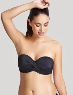 SW1303 Panache Anya Riva Twist Bandeau Bikini Top - SW1303 Black -FANTASIE Shop 295073 20211108155600