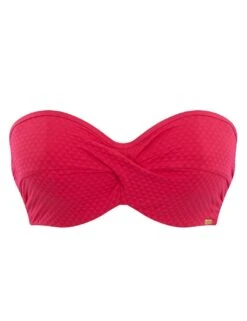 SW1323 Panache Echo Twist Bandeau Bikini Top - SW1323 Hot Pink -FANTASIE Shop 295283 20220309193000