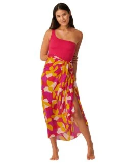 10211209 Sloggi Shore Moorish Idol Pareo - 10211209 Pink/Dark Combination (M020)