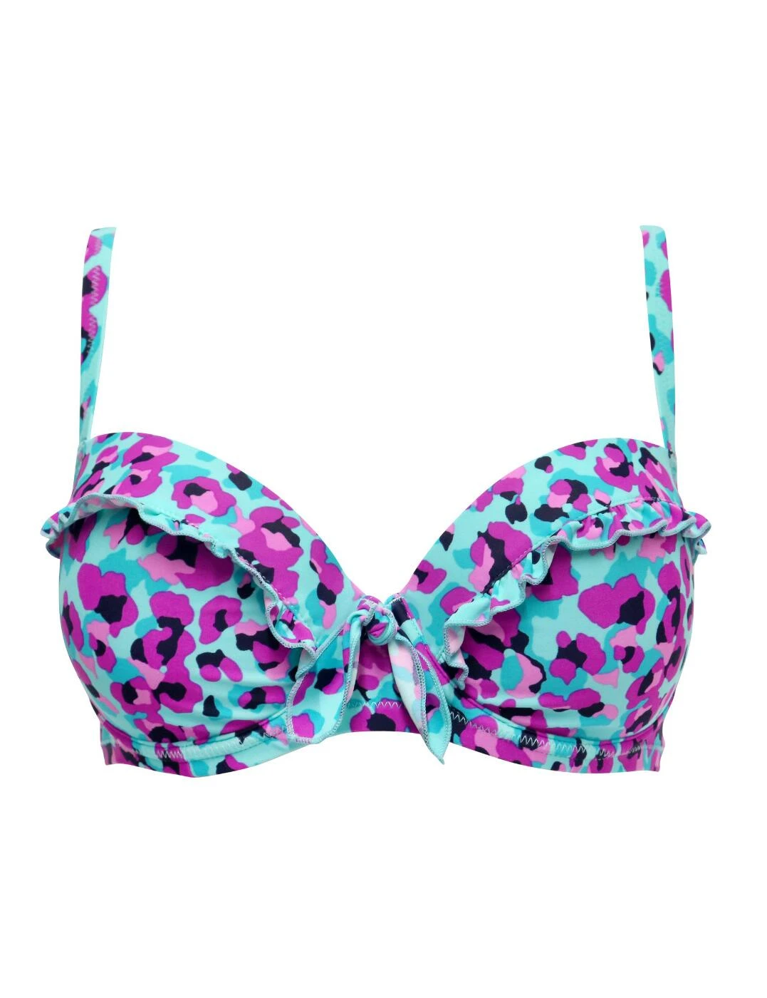 80000 Pour Moi Getaway Padded Convertible Bikini Top - 80000 Aquaburst 2 80000 Pour Moi Getaway Padded Convertible Bikini Top - 80000 Aquaburst - Image 2