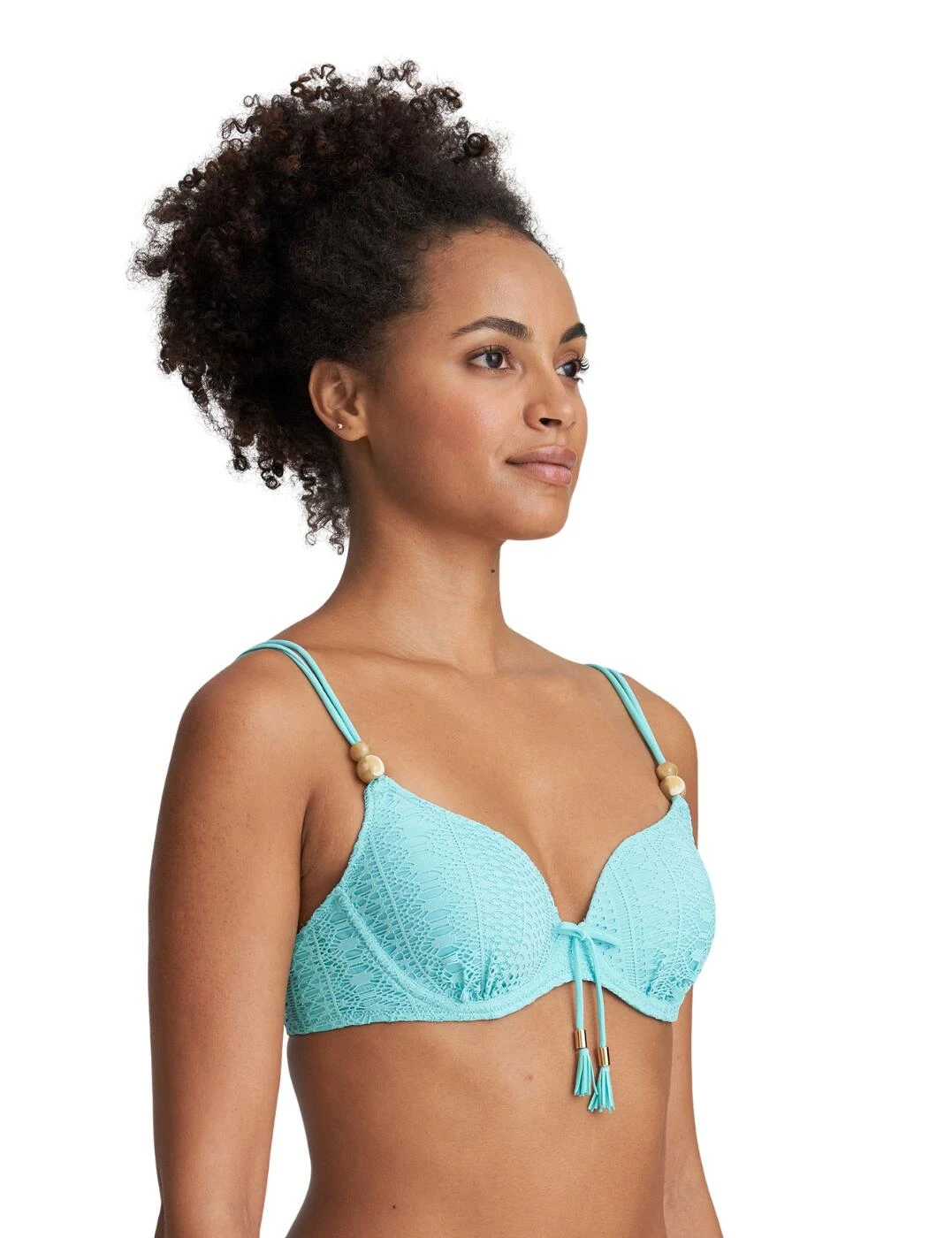 1004016 Marie Jo Julia Padded Heart Shape Bikini Top - 1004016 Aruba Blue 2 1004016 Marie Jo Julia Padded Heart Shape Bikini Top - 1004016 Aruba Blue - Image 2