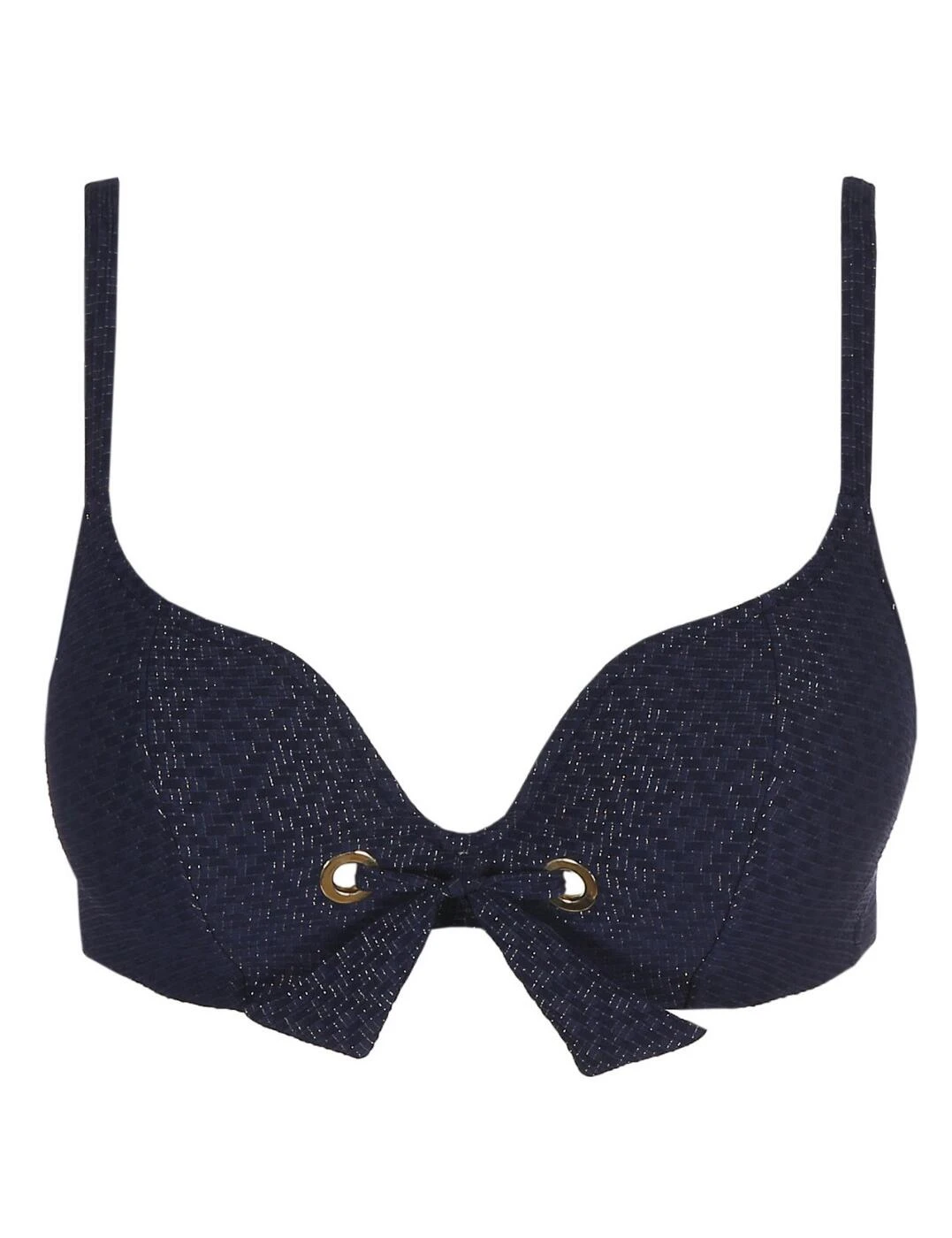 1003516 Marie Jo Valentina Padded Heart Shaped Bikini Top - 1003516 Evening Blue 3 1003516 Marie Jo Valentina Padded Heart Shaped Bikini Top - 1003516 Evening Blue - Image 3
