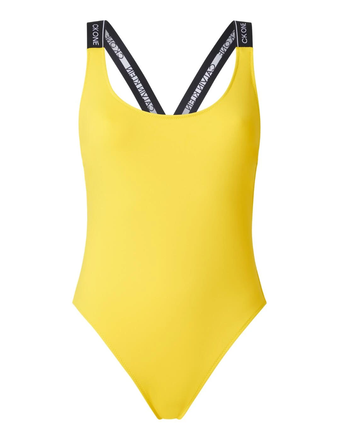 KW0KW01645 Calvin Klein CK One One Piece Swimsuit - KW0KW01645 Bold Yellow 3 KW0KW01645 Calvin Klein CK One One Piece Swimsuit - KW0KW01645 Bold Yellow - Image 3