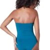 1DDB15 Simone Perele Loulou Bandeau One-Piece Swimsuit - 1DDB15 Zellige Blue