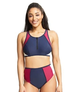 SW1602 Panache Limitless Balcony Crop Bikini Top - SW1602 Navy/Orchid -FANTASIE Shop 349394 20221201084300