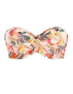 SW1633 Panache Paradise Strapless Bikini Top - SW1633 Pink Tropical -FANTASIE Shop 349470 20221129090300