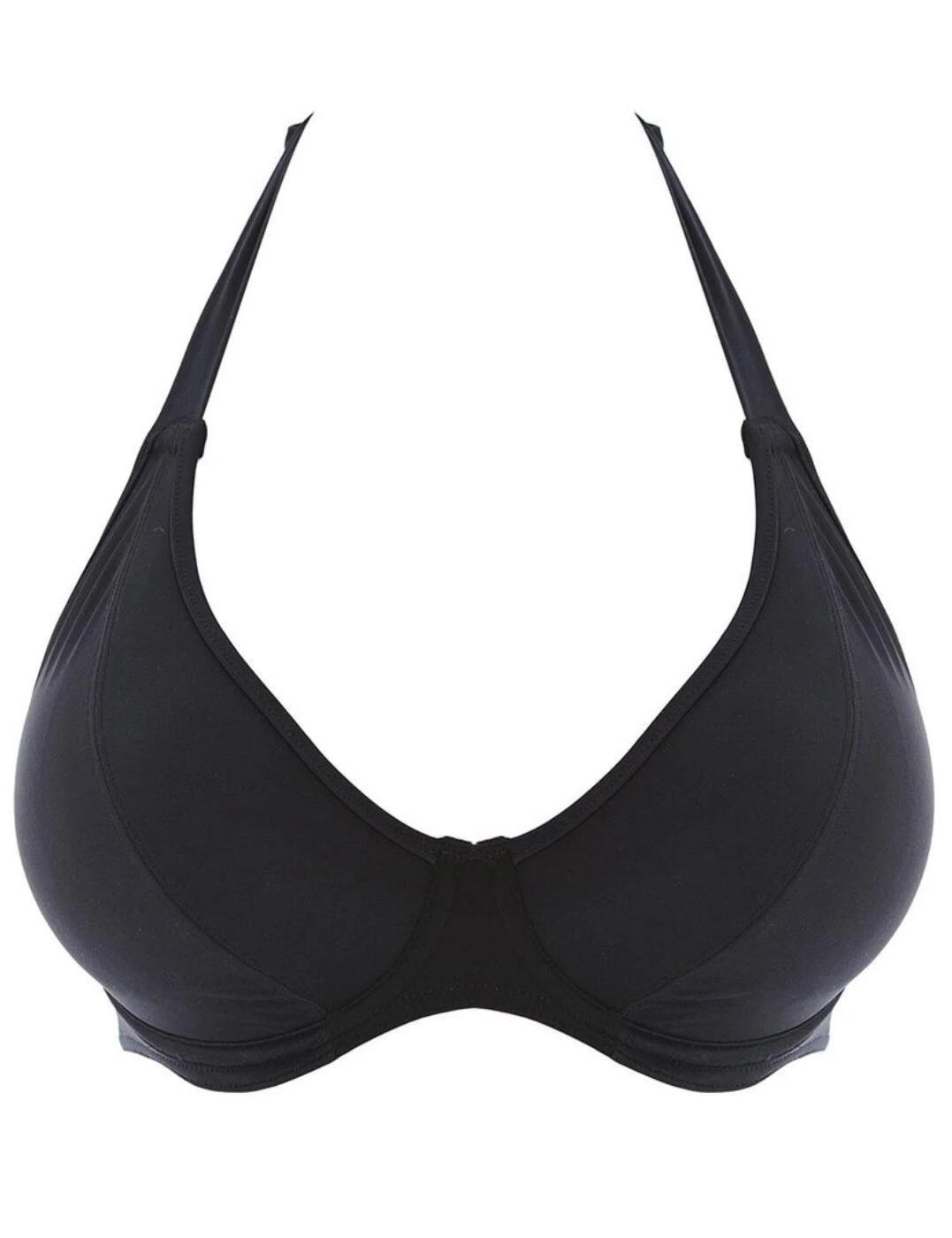 3943 Freya Remix Underwired Padded Halterneck Bikini Top - 3943 Black 2 3943 Freya Remix Underwired Padded Halterneck Bikini Top - 3943 Black - Image 2