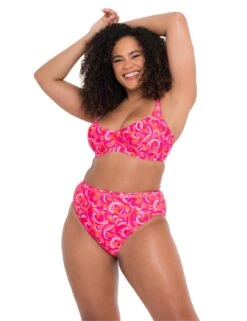 CS026306 Curvy Kate Retro Wave Balcony Bikini Top - CS026306 Print Mix -FANTASIE Shop 360408 20221227132100