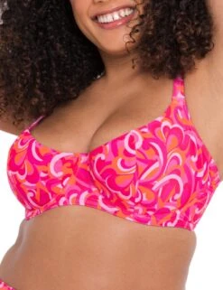CS026306 Curvy Kate Retro Wave Balcony Bikini Top - CS026306 Print Mix -FANTASIE Shop 360410 20221227132100
