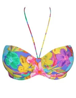 4010717 Prima Donna Swim Sazan Padded Strapless Bikini Top - 4010717 Blue Bloom -FANTASIE Shop 370774 20230311115800