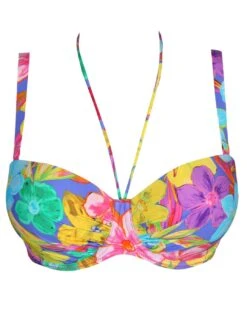 4010717 Prima Donna Swim Sazan Padded Strapless Bikini Top - 4010717 Blue Bloom -FANTASIE Shop 370775 20230311115800