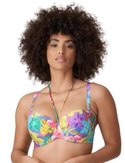 4010717 Prima Donna Swim Sazan Padded Strapless Bikini Top - 4010717 Blue Bloom