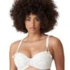 4010216 Prima Donna Swim Sidari Padded Balcony Bikini Top - 4010216 White Yacht