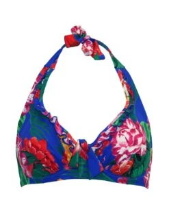 27902 Pour Moi Antigua Halterneck Bikini Top - 27902 Blue Floral