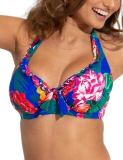 27902 Pour Moi Antigua Halterneck Bikini Top - 27902 Blue Floral -FANTASIE Shop 374200 20230404130600