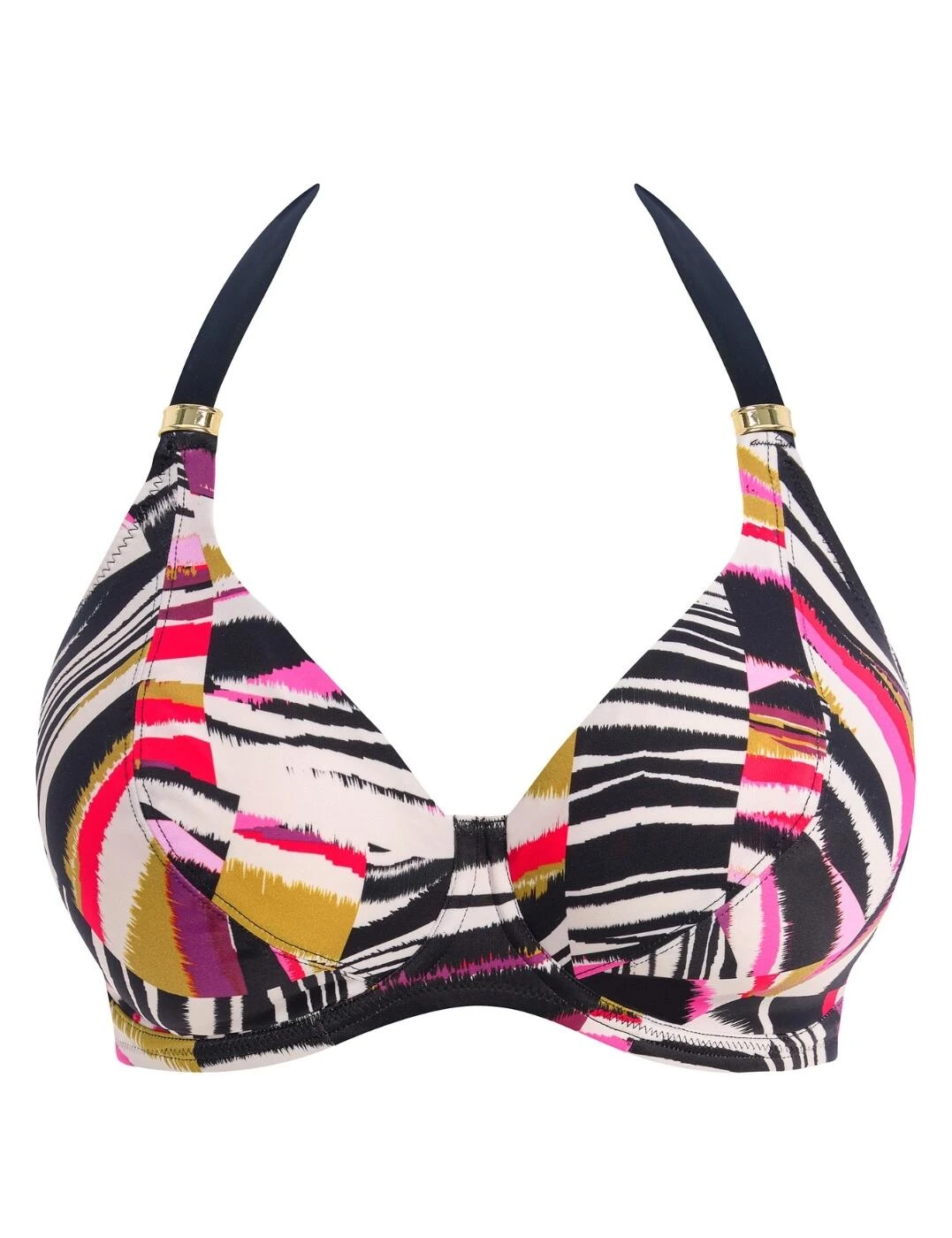 503004 Fantasie Sanoa Island Underwired Halter Bikini Top - 503004 Black 2 503004 Fantasie Sanoa Island Underwired Halter Bikini Top - 503004 Black - Image 2