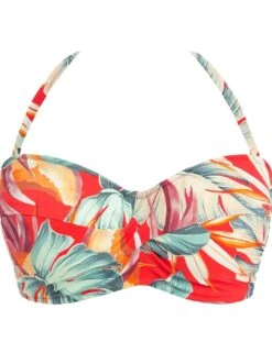 501609 Fantasie Bamboo Grove Bandeau Bikini Top - 501609 Hot Chilli -FANTASIE Shop 375689 20230418144900
