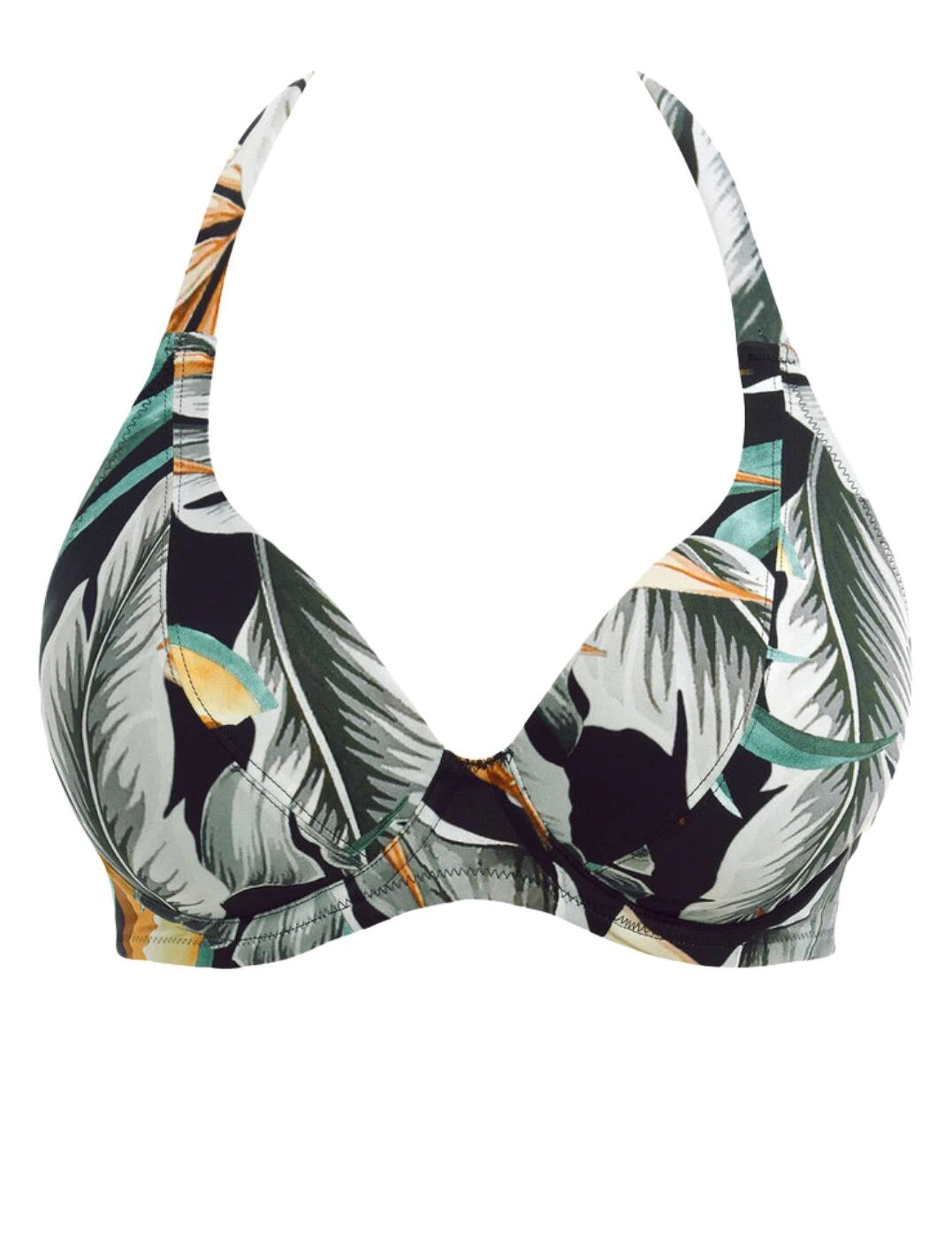 501604 Fantasie Bamboo Grove Halter Bikini Top - 501604 Jet 1 501604 Fantasie Bamboo Grove Halter Bikini Top - 501604 Jet