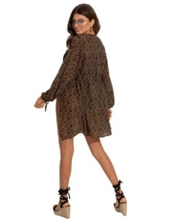 91070 Pour Moi Recycled Chiffon Tie Sleeve Kimono - 91070 Gold Chain -FANTASIE Shop 376935 20230426134100