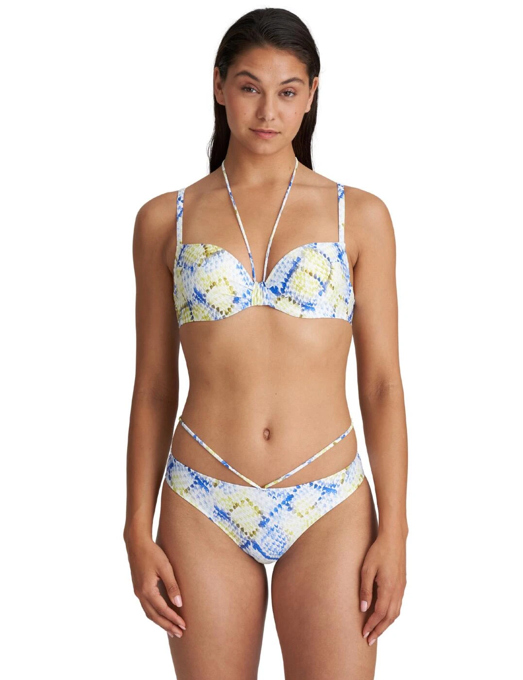 1006316 Marie Jo Lundey Plunge Bikini Top - 1006316 Lime Snake 6 1006316 Marie Jo Lundey Plunge Bikini Top - 1006316 Lime Snake - Image 6