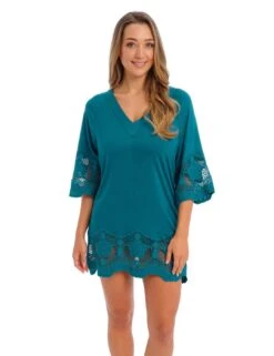 6364 Fantasie Dione Tunic Kaftan - 6364 Petrol -FANTASIE Shop 377257 20230427152700