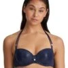 1005519 Marie Jo San Domino Padded Balcony Bikini Top - 1005519 Evening Blue