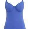 7238 Freya Jewel Cove Underwired Tankini Top - 7238 Plain Azure
