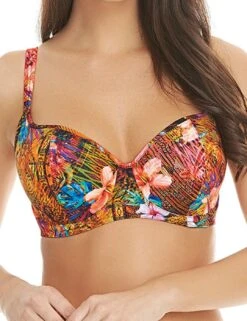 3721 Freya Safari Beach Sweetheart Padded Bikini Top - 3721 Multi
